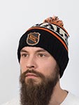 Шапка AMERICAN NEEDLE арт. 23012A-NHL Pillow Line Knit NHL (черный / оранжевый)